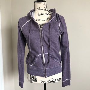 Alternative purple distressed hoodie